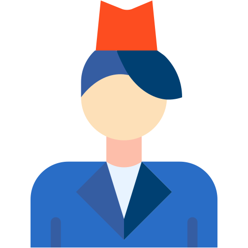 Air hostess Generic color fill icon
