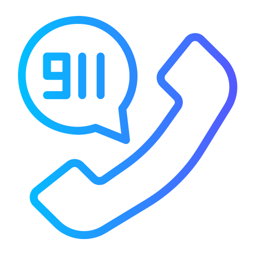 911通報 Generic gradient outline icon