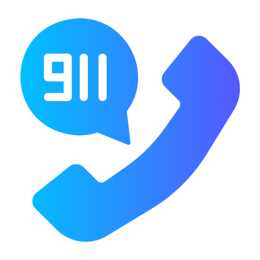 911 звонок Generic gradient fill иконка