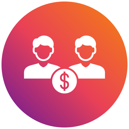 Joint account Generic gradient fill icon