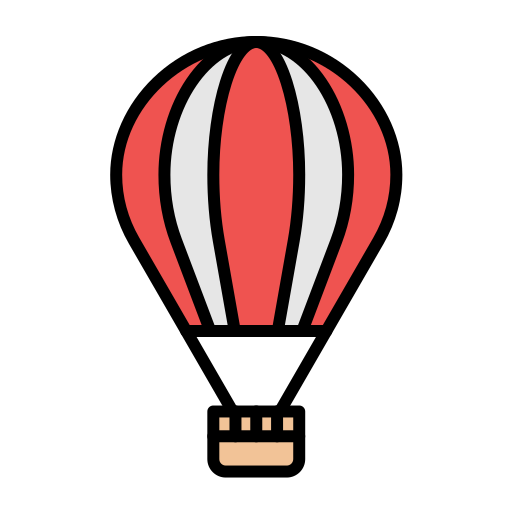 Hot air balloon Generic color lineal-color icon