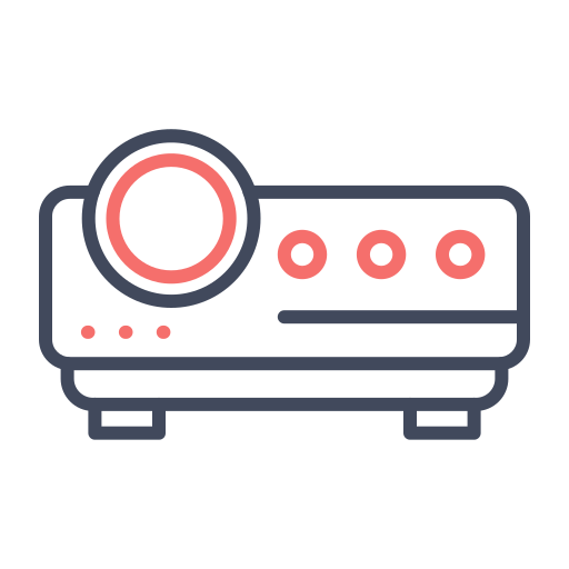 비디오 프로젝터 Generic color outline icon
