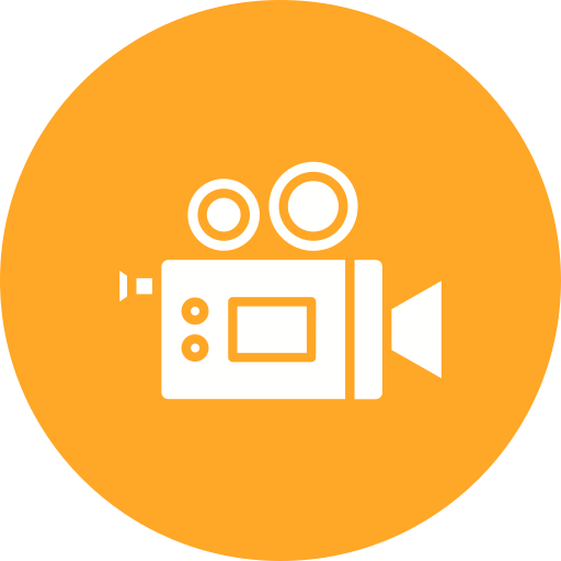Video camera Generic color fill icon
