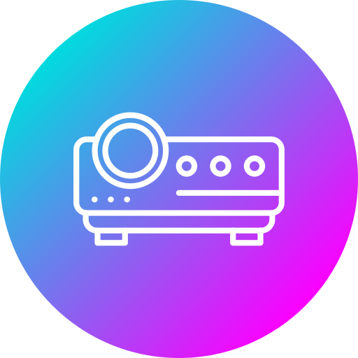 ビデオプロジェクター Generic gradient fill icon