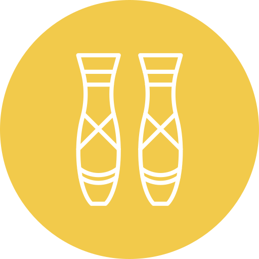 zapatillas de ballet Generic color fill icono
