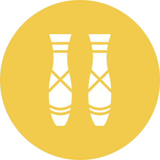 Ballet shoes Generic color fill icon
