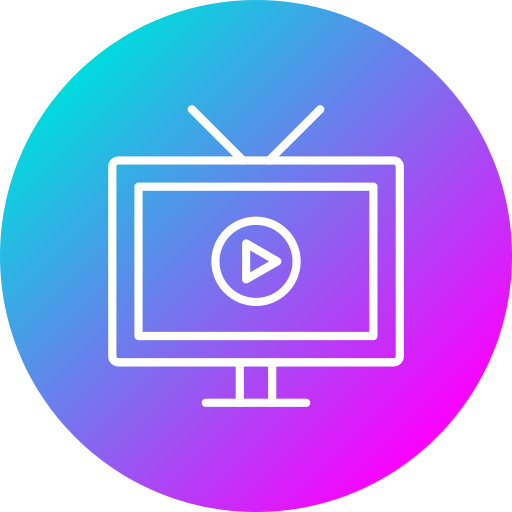 Tv screen Generic gradient fill icon