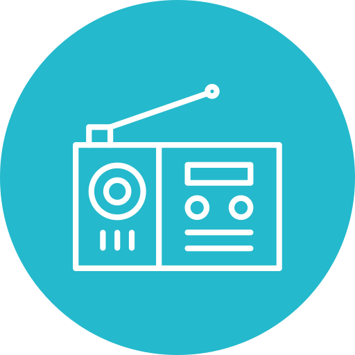 Radio Generic color fill icon