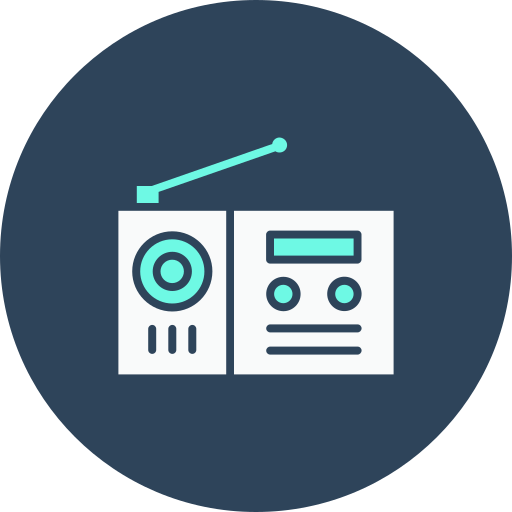 Radio Generic color fill icon