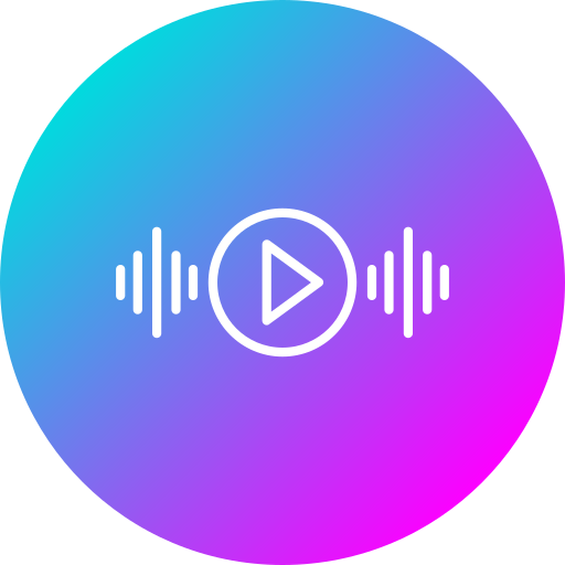 Music player Generic gradient fill icon