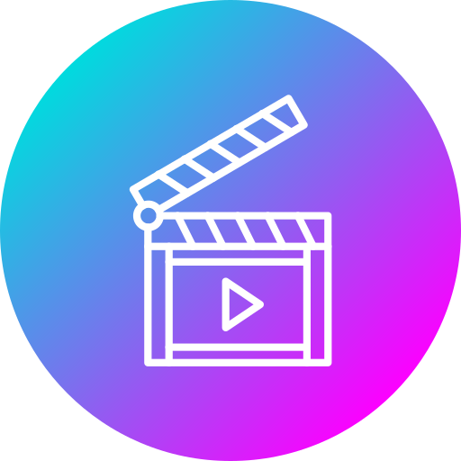 Clapperboard Generic gradient fill icon