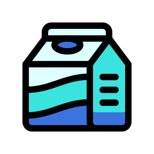 boîte à lait Generic color lineal-color Icône