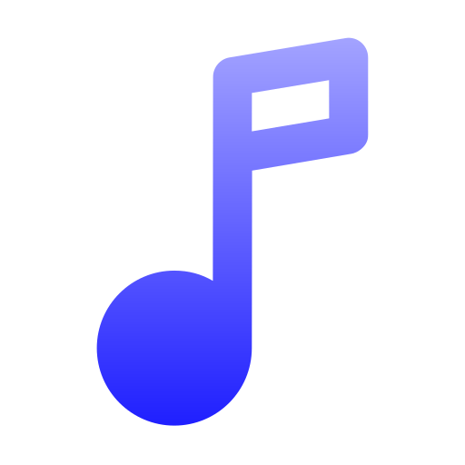 música Generic gradient fill icono