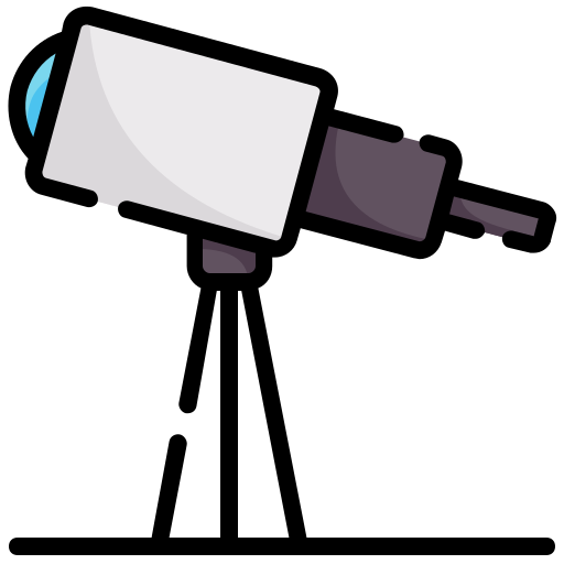 telescopios Generic color lineal-color icono