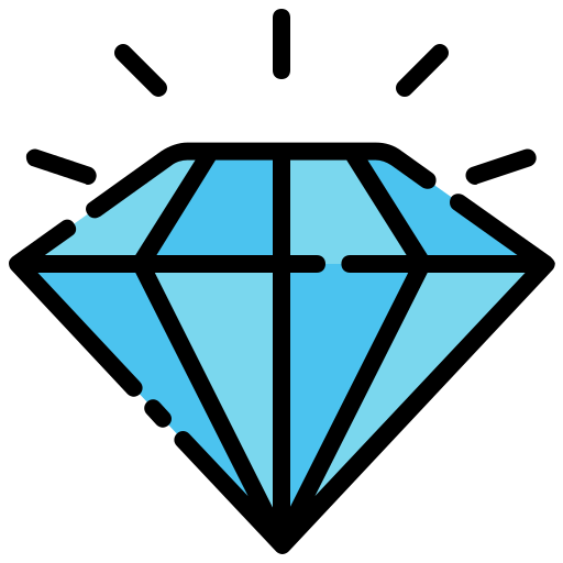Diamonds Generic color lineal-color icon