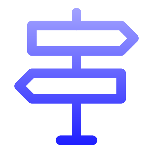 route Generic gradient outline Icône