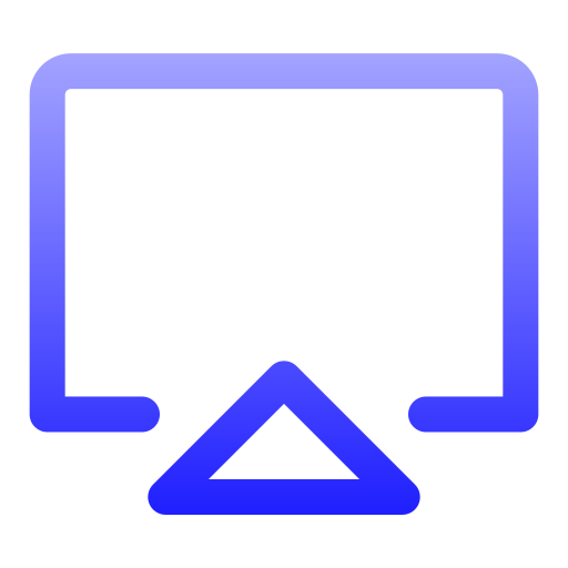 airplay Generic gradient outline icoon