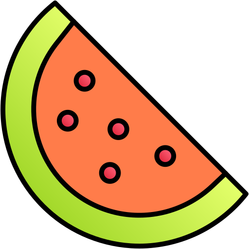 Watermelon Generic gradient lineal-color icon