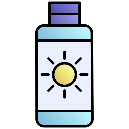 protector solar Generic gradient lineal-color icono