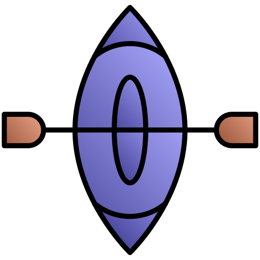 kajak Generic gradient lineal-color ikona