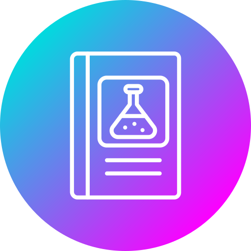 Chemistry book Generic gradient fill icon