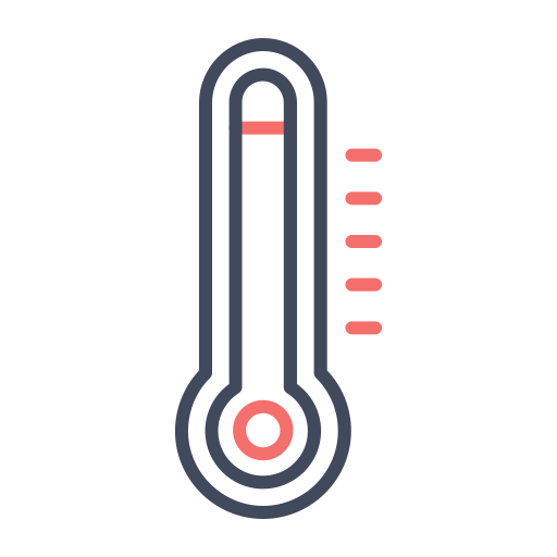 thermometer Generic color outline icoon