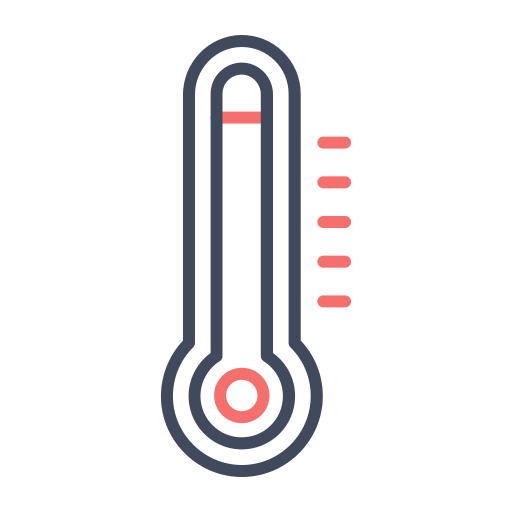 thermomètre Generic color outline Icône