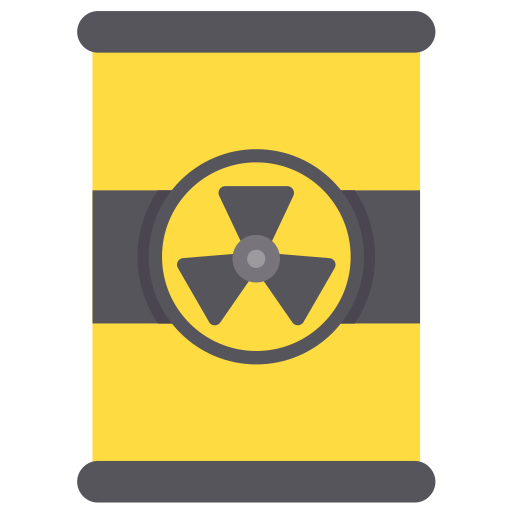 Nuclear waste Generic color fill icon