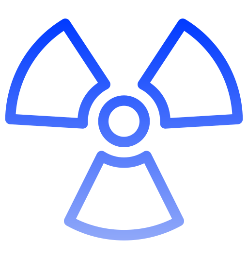 Nuclear Generic gradient outline icon