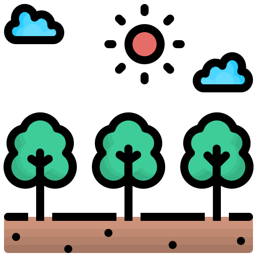 植林 Generic color lineal-color icon