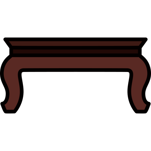 Coffee table Generic color lineal-color icon