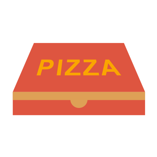 scatola delle pizze Generic color fill icona