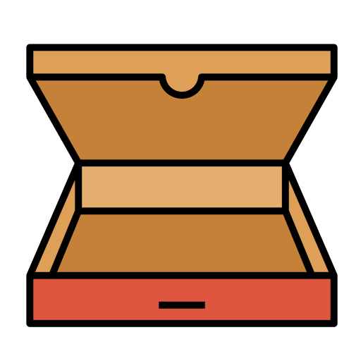 pudełko na pizzę Generic color lineal-color ikona