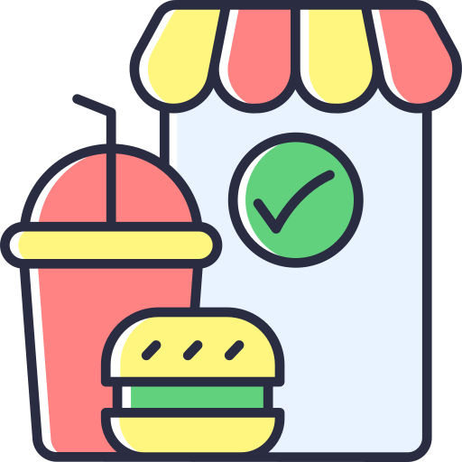 voedsel-app SBTS2018 Lineal Color icoon