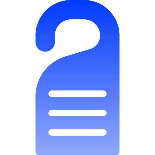 Door hanger Generic gradient fill icon