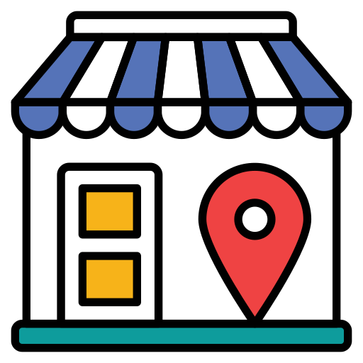 winkel locatie Generic color lineal-color icoon