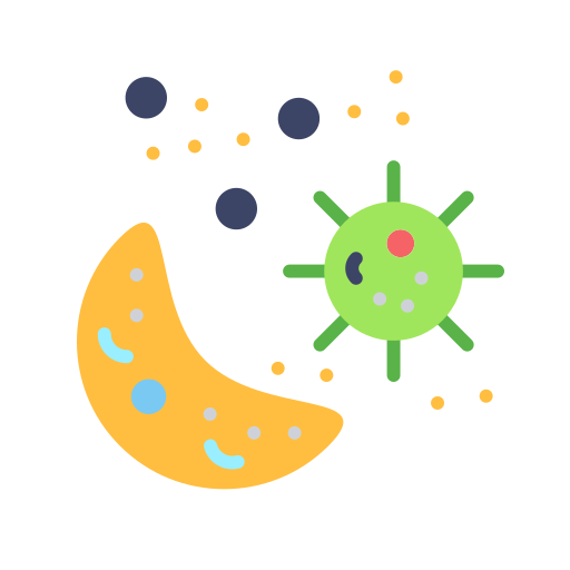 Bacterias Generic color fill icon