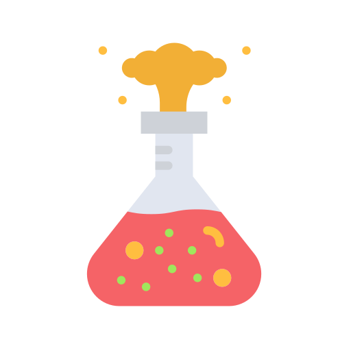 Chemical reaction Generic color fill icon