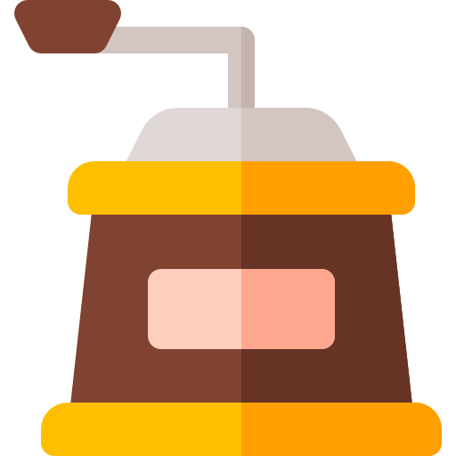 molinillo de cafe Basic Rounded Flat icono