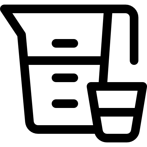 계량컵 Basic Rounded Lineal icon