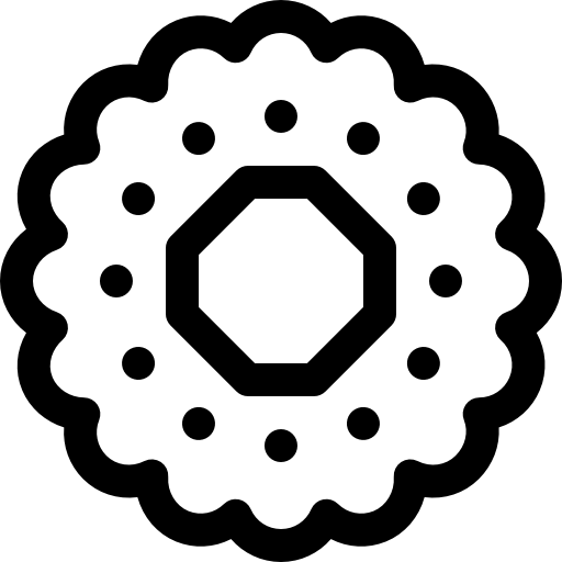 galleta Basic Rounded Lineal icono