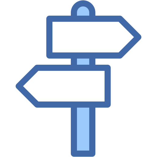 Direction sign Generic color lineal-color icon
