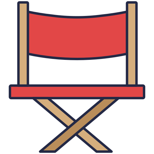 silla de director Generic color outline icono