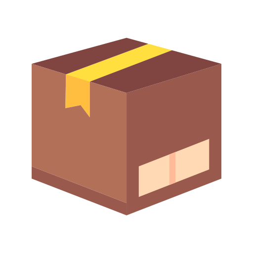 pudełko kartonowe Generic color fill ikona