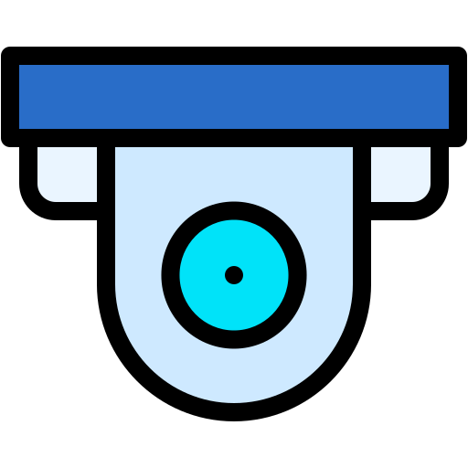 cámara de cctv Generic color lineal-color icono
