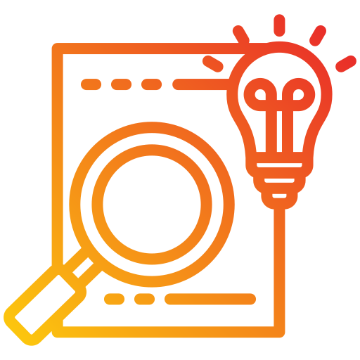 Research and development Generic gradient outline icon