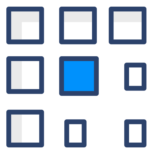 griglia Generic color lineal-color icona