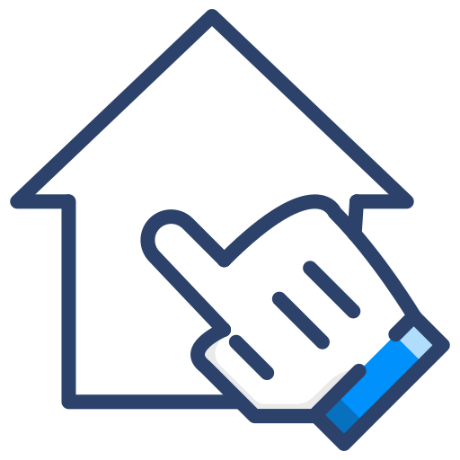 Click house Generic color lineal-color icon