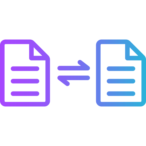 transferir datos Generic gradient outline icono