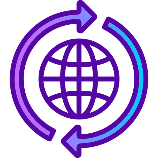 Worldwide Generic gradient lineal-color icon